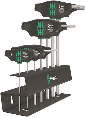 Wera 454/7 HF Set 2 Hex-Plus T-Handle Screwdriver Set 7 Piece Metric 05023453001 - Image 1 of 4