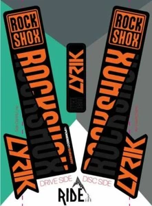 RockShox Lyrik 2018 Replica Decals. - Picture 1 of 6