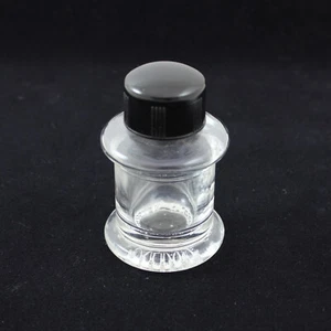 Vintage Italian Hand Made Hand Blown Cylindrical Glass Ink Bottle - Picture 1 of 2