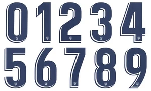 2019 2020 OFFIZIELLE ATLETICO MADRID DRITTE 3. BLAUE SPIELER GRÖSSE ZAHLEN - Bild 1 von 1