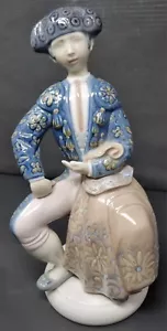 Lladro Porcelain Figure - 1162 - Seated Matador - 1970's Rare Piece - Foto 1 di 13