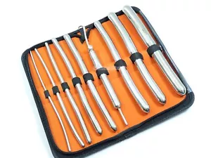 9 EA Hegar Sounds Dilator Uterine Urethral Diagnostic Gynaecology Surgical Set - Picture 1 of 11
