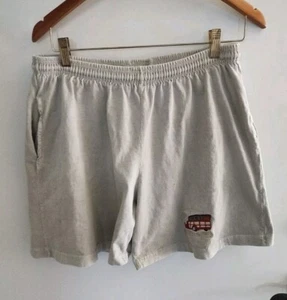 Anvil Radders Alley Wide Leg Beige Shorts w/Woody Station Wagon ~ L - Picture 1 of 3