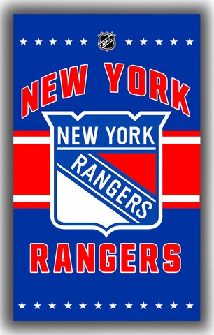 New York Rangers Flag 2x3,3x5,4x6ft Banner Polyester Stanley Cup Ice Hockey 015 Cover