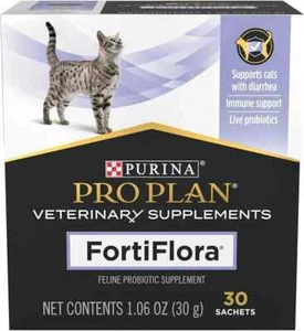 Purina FortiFlora Pro Plan Veterinary Probiotic Cat Supplement - 30 Sachets - Picture 1 of 1