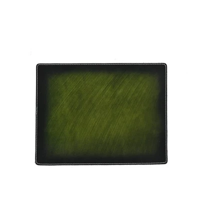 Geniue cowhide leather mousepad Retro Hand painted wear-resistant and anti slip - Image 1 of 4