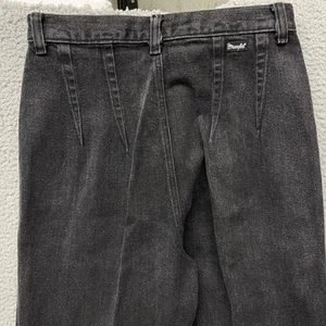 Pantalones de mezclilla Wrangler Bareback de colección para mujer 28x36 negros tiro alto vaquera occidental - Imagen 1 de 9