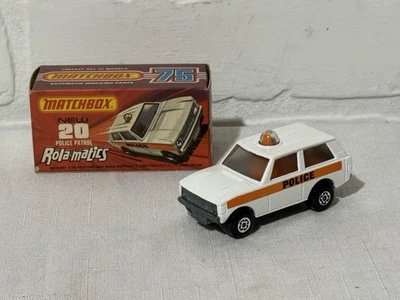 Matchbox Superfast Lesney #20 Police Patrol Rola-matics Minty Original Box - Image 1 of 4