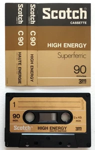 Mc Scotch High Energy 90 Superferric Vintage Compact Cassette D Music Cassette - Picture 1 of 2
