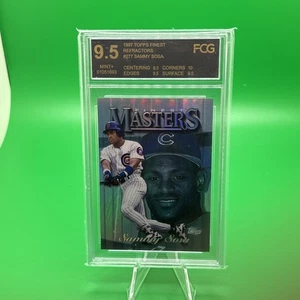 1997 Topps Finest Masters Uncommon Silver Refractor #277 Sammy Sosa Grade 9.5 A1 - Picture 1 of 2