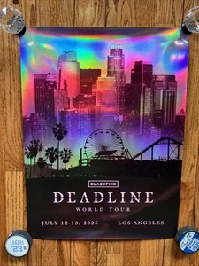 Blackpink Deadline World Tour Los Angeles Poster June 12-13, 2025 Sofi Stadium - Picture 1 of 11