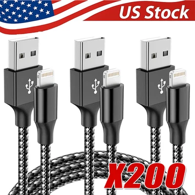 Fast Charger Cable Heavy Duty For iPhone 13 12 11 X XR 8 Charging Cord Wholesale - Image 1 of 4