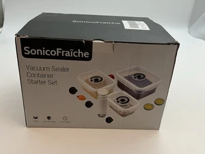Sonico Fraiche Vaccum Sealer Container Starter Set - Picture 1 of 4