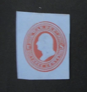 US Official Stamp Envelope UO54 3c 1875 War Department Red on Blue - Picture 1 of 2