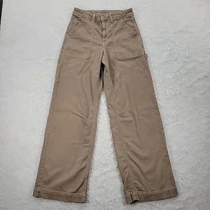 Pantaloni American Eagle AE Dreamy Drape super alti larghi larghi elasticizzati taglia 2 - Foto 1 di 13