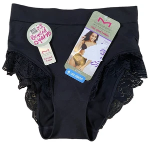 Calzoncillo MAIDENFORM 2XL Feel Good Fashion negro control firme encaje ribete mujer - Imagen 1 de 10