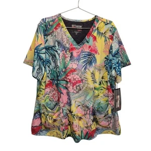 Nueva Camisa Médica Grey's Anatomy Talla 3X Floral Barco Caribbean Magic Nueva con Etiquetas - Imagen 1 de 6