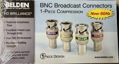 Kit de compresión Belden 1505ABHD1 HD Brilliance 1 pieza paquete de 50 Foto 1 de 3