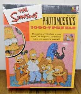Neu THE SIMPSONS PHOTOMOSAICS 1000-teiliges Puzzle von Robert Silvers - Bild 1 von 3