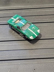 Vintage 1960's Aurora Thunder Jet ~ T Jet HO Scale Dark Green Ford GT40 Slot Car - Picture 1 of 2