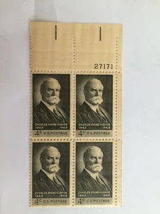 US 1962 USA Scott# 1195 Charles Evans Hughes Governor New York Block 4 MNH - Picture 1 of 2