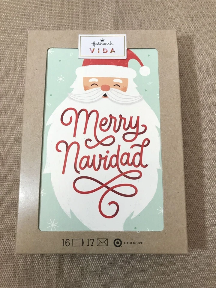 16 Hallmark Vida Christmas Cards Spanish "Tis The Season For Tamales" 5”x7”