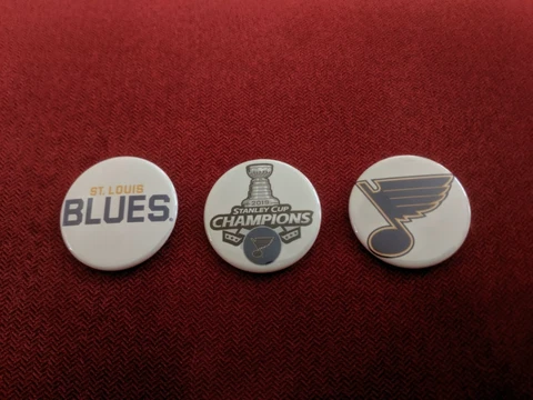 St. Louis Blues Stanley Cup Champions memorabilia -  3 x 1.75" fridge magnets Cover