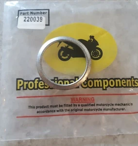 Yamaha YBR125 Alloy Fibre Exhaust Gasket - All Years - DIMENSIONS 39 X 30 X 4mm - Picture 1 of 3