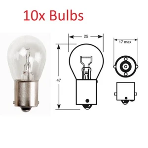 10x 382 12v 21w SCC BA15s Bulb Brake/Indicator/Reverse/Rear Fog Car Van - Picture 1 of 1
