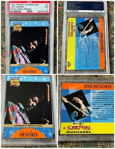 1991 Proset Superstars JIMI HENDRIX MUSICARDS PROMO #4 PSA 7 fast neuwertig - Bild 1 von 6