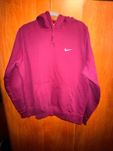 Nike Sportswear Club Fleece Men's Longsleeve Hoodie XL Ivory/Maroon NWOT - Picture 1 of 9