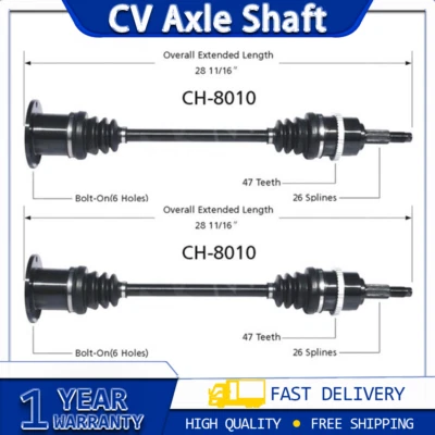 Eje TrakMotive CV eje junta CV 2x se adapta de 1991 a 1993 Plymouth Voyager Foto 1 de 4