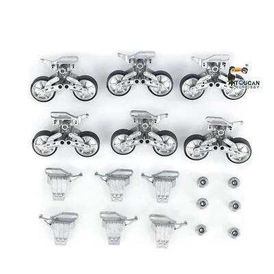 Metal Road Wheels for Henglong 1/16 USA M4A3 Sherman RC Tank 3898 Electric Tank - Image 1 of 4