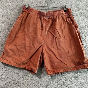 Crazy Shirts Hawaii Shorts Mens XL Orange Pumpkin Dyed Drawstring Chino - Picture 1 of 10