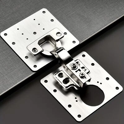 EVOTRADE Piastrina di Riparazione Cerniere Per Armadietti Armadi e Mobili Lit 2/10 Pezzi