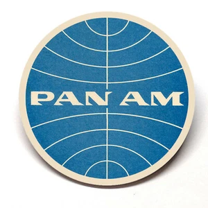 PAN AM Airline Advertising Pocket Mirror Retro Style - Bild 1 von 2