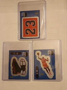 ⏫️ Michael Jordan 1998-99 Upper Deck Sticker Collection Lot 3 RED BACKS BULLS - Picture 1 of 2