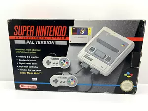 Super Nintendo PAL Version + Super Mario World Vintage Retro Game Spiel Console - Bild 1 von 17