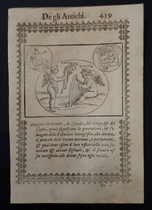 Cartari Mitologia 1626: Venere, Cupido, Giogo, Capro - Bild 1 von 1
