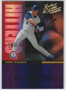 2005 LEATHER & LUMBER HANK BLALOCK HITTER'S INC. #HI-7 TEXAS RANGERS 074/100
