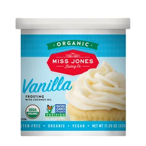 Miss Jones Baking Organic Buttercream Frosting Vegan Vanilla (Pack of 1) - Picture 1 of 12
