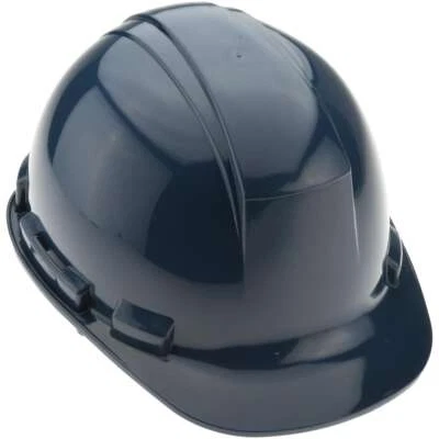 Casco con suspensión de 4 puntos PRO-SAFE: trinquete, clase E&G, ANSI tipo I, azul marino Foto 1 de 3