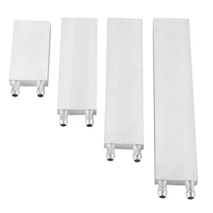 Aluminum Heat Sink Water Cooling Liquid PC Water Cooled Block 80/120/160/200mm - Picture 1 of 24