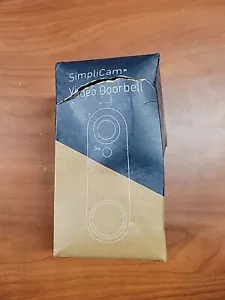 SIMPLISAFE SimpliCam Video Doorbell MODEL SSDB3 White Home Security Camera - Picture 1 of 5