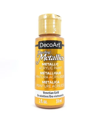 DecoArt Dazzling Metallics Acrylfarbe 59ml DAO72 Venetian Gold