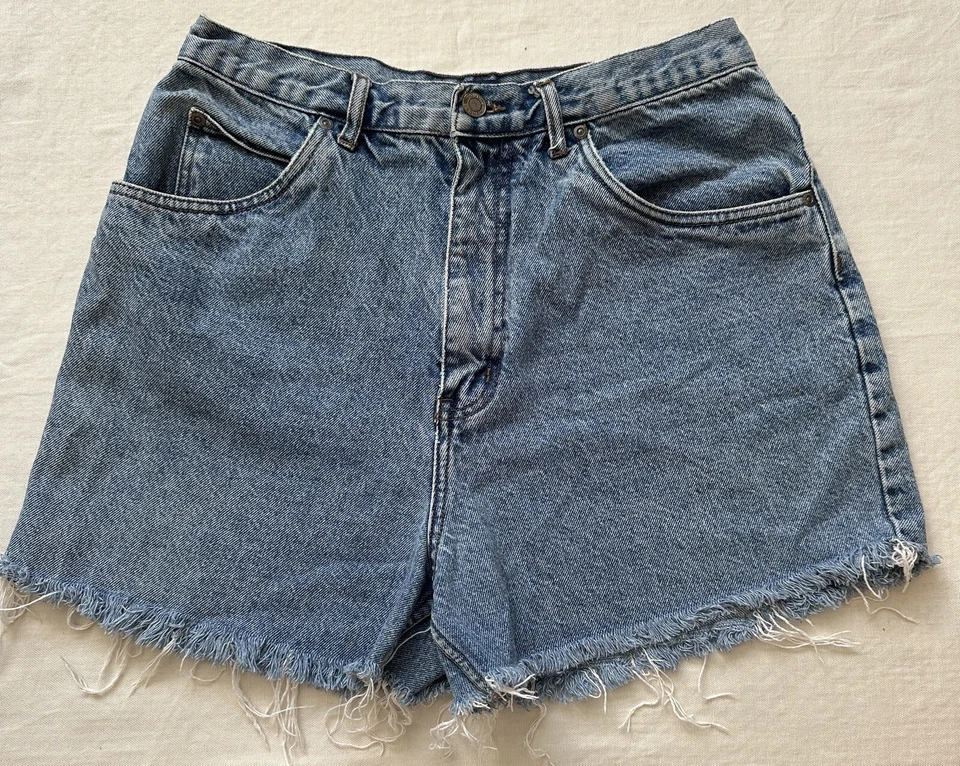 Pantalones cortos de mezclilla de cintura alta Y2K 00s Honors para mujer talla 12 100 % algodón Foto 1 de 4