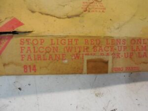 1963 Ford Falcon 1962 Ford Fairlane Stop Light Red Lens