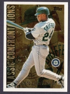 1996 Topps Confrontations KEN GRIFFEY JR Seattle MARINERS Baseball CARD #CC1 HOF - Picture 1 of 3