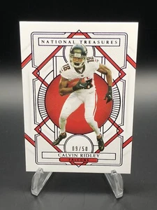 2020 Panini National Treasures Calvin Ridley lila Jaguare/50 - Bild 1 von 2