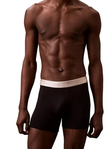 Boxer Calvin Klein (SMALL) MODERNO COTONE ELASTICIZZATO NUOVO CON ETICHETTE NB4109-002 - Foto 1 di 6